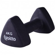Гантель для фитнеса неопреновая треугольная Voitto 4 кг